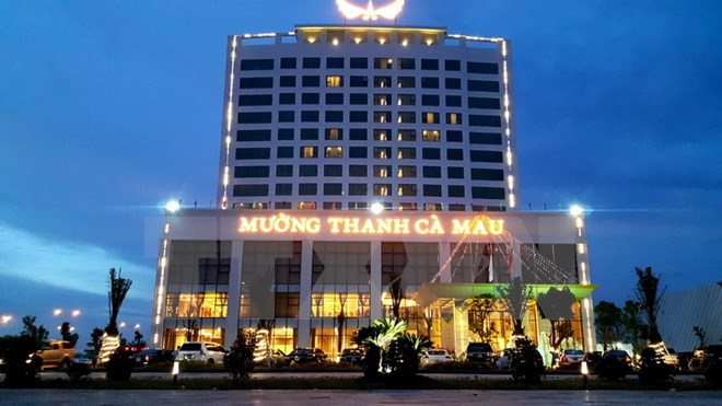 Khách sạn Mường Thanh Luxury Cà Mau. (Ảnh: Kim Há/TTXVN)